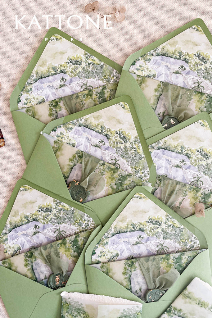 Pear Envelopes and Envelope Liners