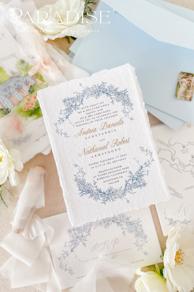 Giuliana Handmade Paper Wedding Invitation Sets