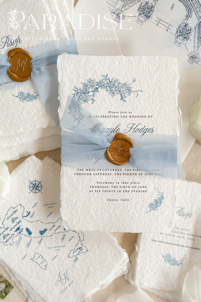 Arleth Handmade Paper Wedding Invitation Sets