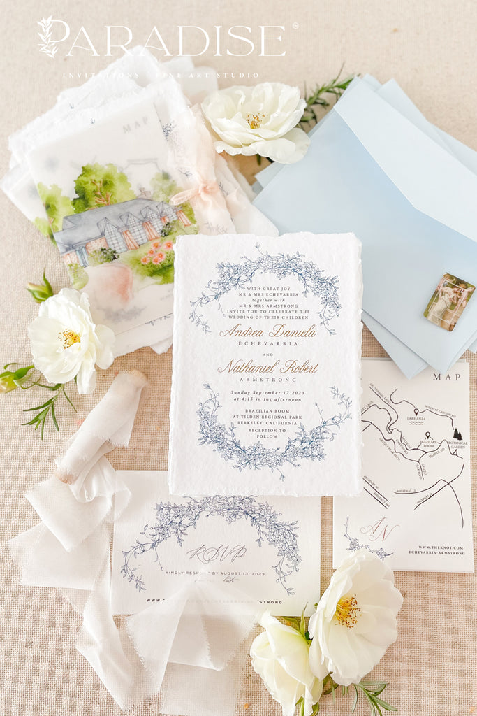 Giuliana Handmade Paper Wedding Invitation Sets