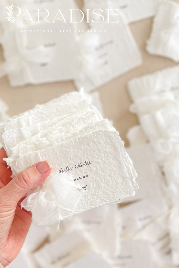 Serafina Handmade Paper Place Cards