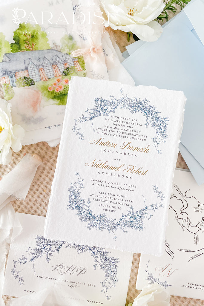 Giuliana Handmade Paper Wedding Invitation Sets