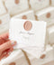 Add refined elegance to your event with our handmade paper place cards, crafted from luxurious cotton rag paper and finished with soft deckled edges. Each card features elegant calligraphy paired with a blush wax seal, creating a timeless and romantic detail for weddings, dinners, and fine-art celebrations. These artisan place cards bring texture, charm, and sophistication to any tablescape.