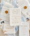 Embrace bohemian charm and natural elegance with the Alcina boho rustic stationery sets. Each handmade wedding invitation is a beautiful work of art, featuring luxurious cotton rag paper with a romantic deckle edge. To complete the bohemian feel, every suite is embellished with a delicate tassel, creating a uniquely personal and tactile experience for your guests. The combination of rustic textures and charming details makes this collection perfect for a relaxed and romantic celebration.