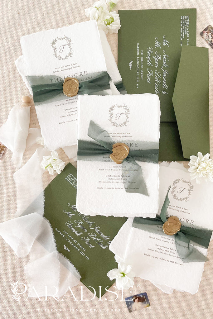 Eleanor Handmade Paper Christian Invitations