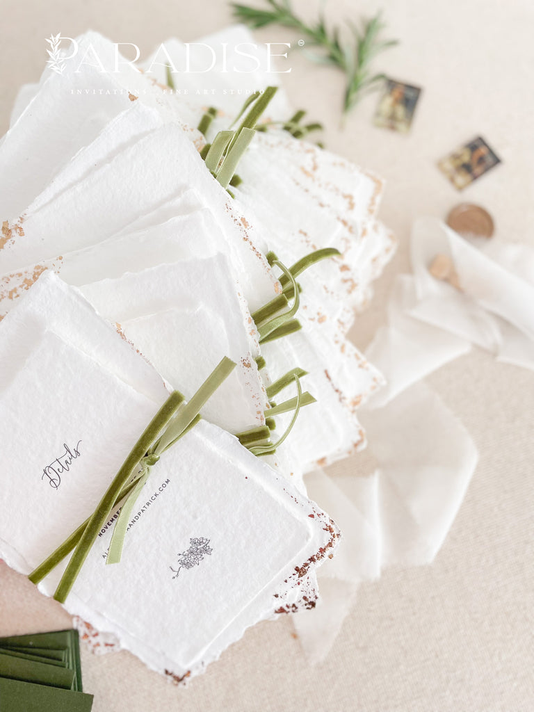 Sofia Handmade Paper Wedding Invitation Sets