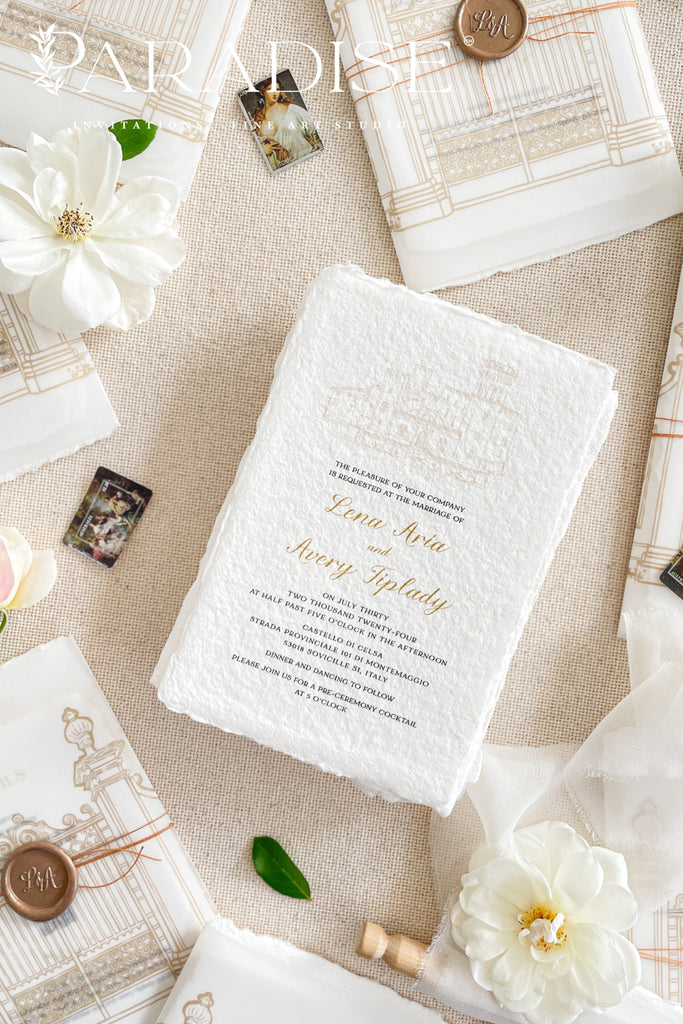 Aelin Handmade Paper Wedding Invitation Sets