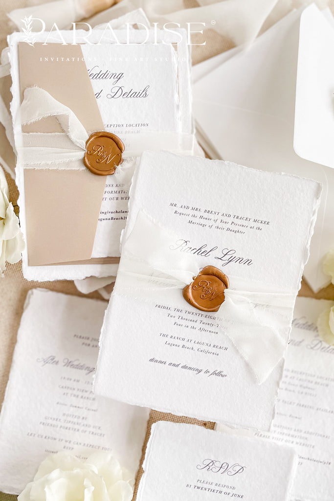 Amarilla Handmade Paper Wedding Invitation Sets