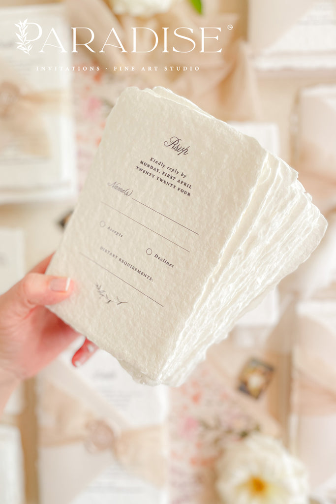 Blake Handmade Paper Wedding Invitation Sets