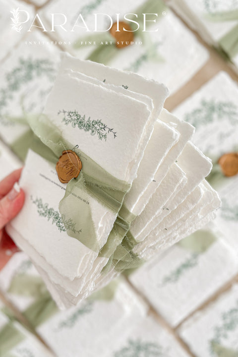 Celebrate your love surrounded by nature’s beauty with our handmade greenery wedding invitations, a perfect blend of botanical artistry and timeless craftsmanship. Each invitation is handcrafted with care and adorned with elegant watercolor leaves, lush greenery, and delicate floral accents -evoking the freshness and serenity of a garden in bloom. Perfect for botanical, garden, rustic, or modern minimalist weddings.