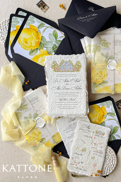 Set a timeless and deeply personal tone for your special day with this exquisite wedding invitation set. The elegant suite features a bespoke, hand-painted custom map illustration watercolor that beautifully guides your guests to your wedding location. More than just an invitation, this is a piece of timeless romantic stationery that your guests will cherish as a keepsake. The unique design tells a story of your journey together, making every element of the invitation truly meaningful.