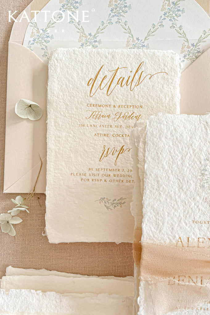 Elegant script and serif typography create a refined balance of timeless romance and modern sophistication.