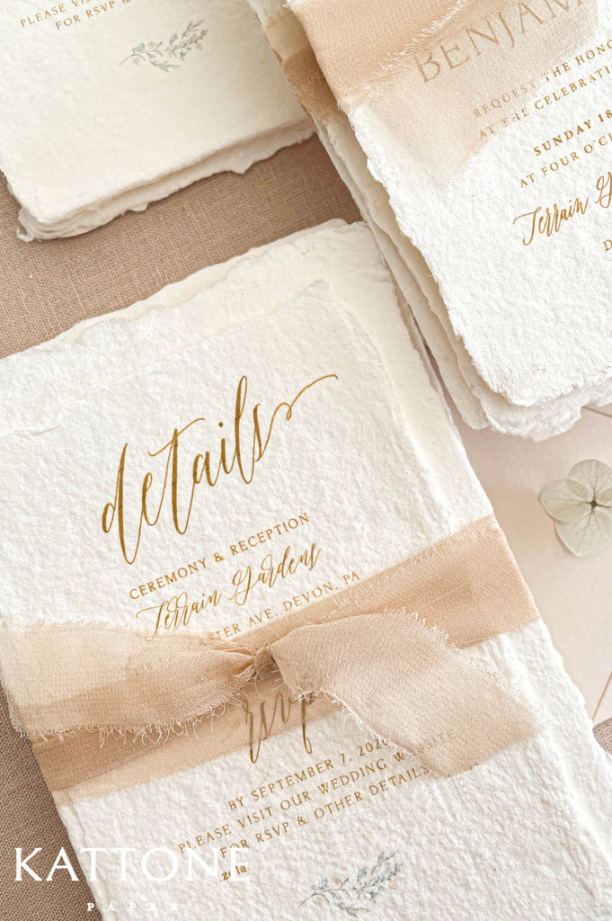 Elegant script and serif typography create a refined balance of timeless romance and modern sophistication.