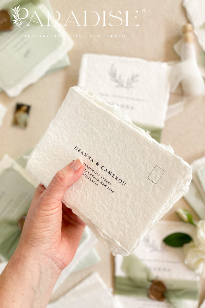 Madilyn Handmade Paper Wedding Invitations