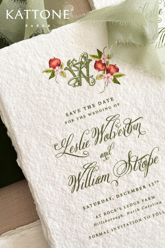 Close-up of handmade cotton paper showing textured surface, natural fibers and soft deckled edges.