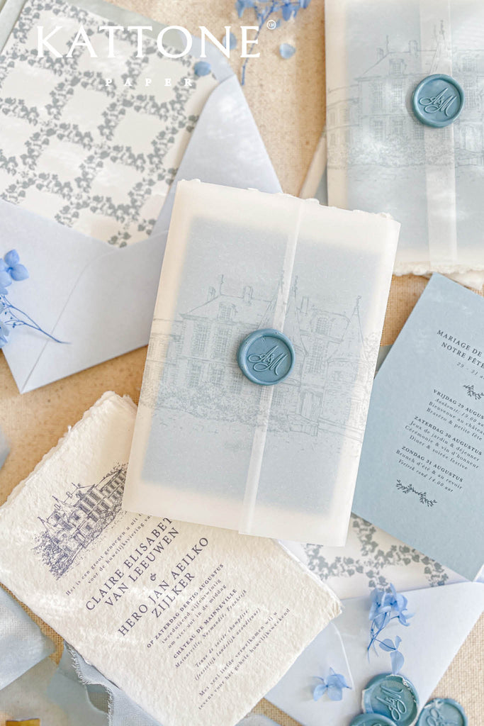 Etta Handmade Paper Wedding Invitations