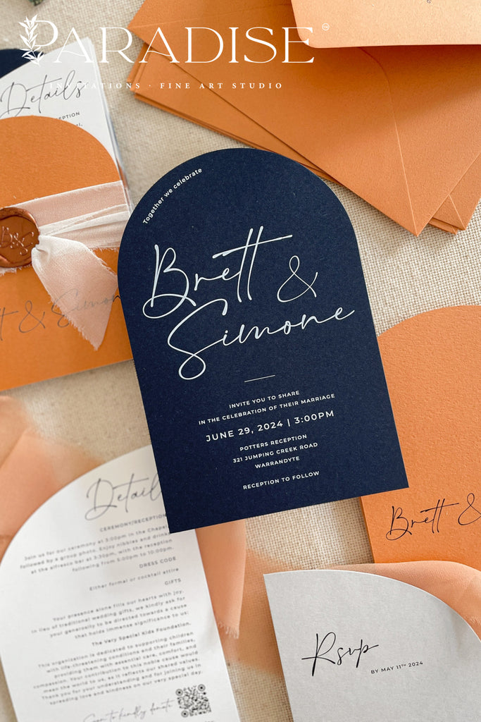 Jupiter Arch Wedding Invitation Sets