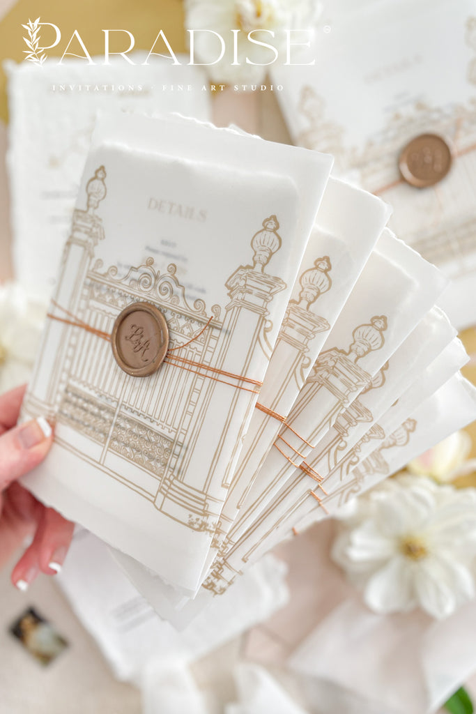 Aelin Handmade Paper Wedding Invitation Sets