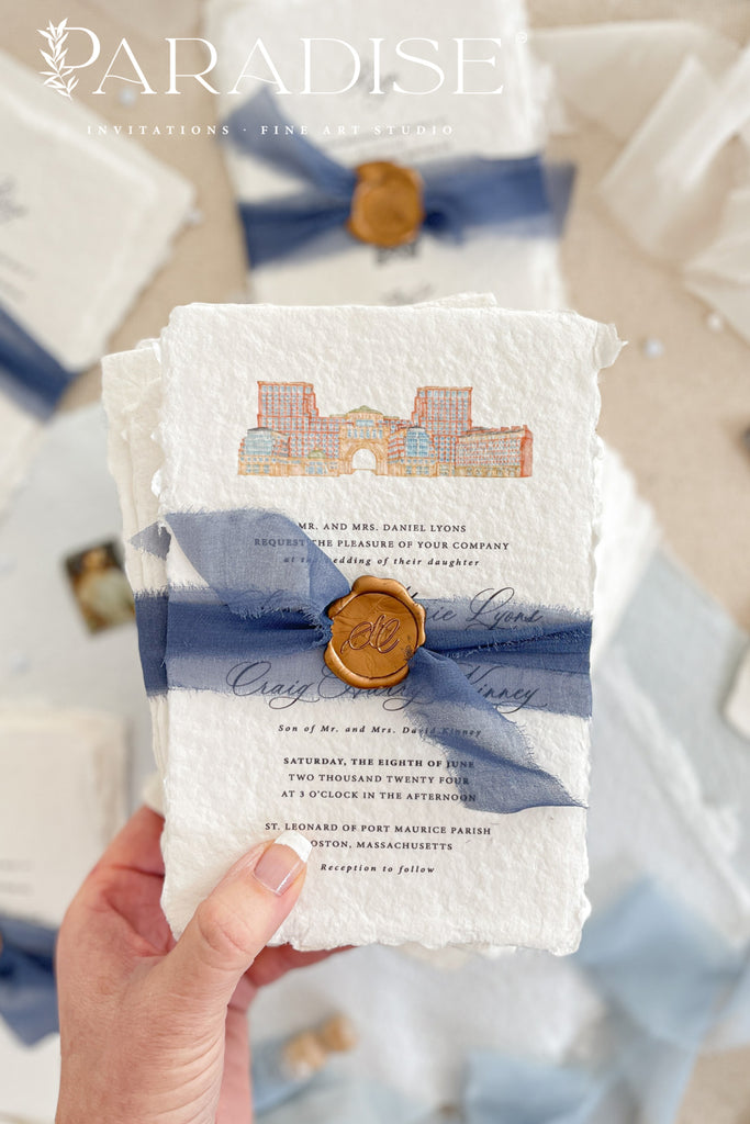 Rani Handmade Paper Wedding Invitation Sets