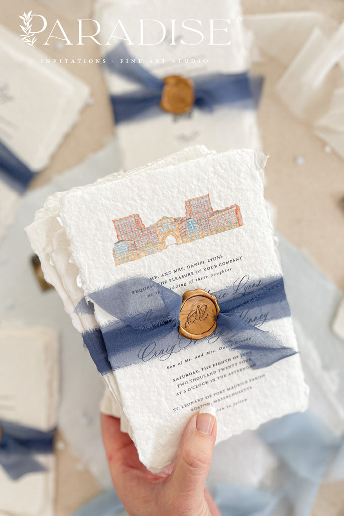 Rani Handmade Paper Wedding Invitation Sets