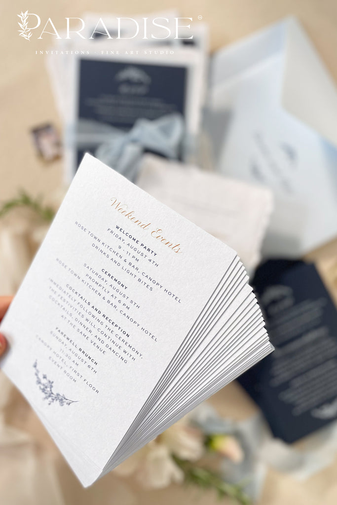 Eleanora Handmade Paper Wedding Invitation Sets