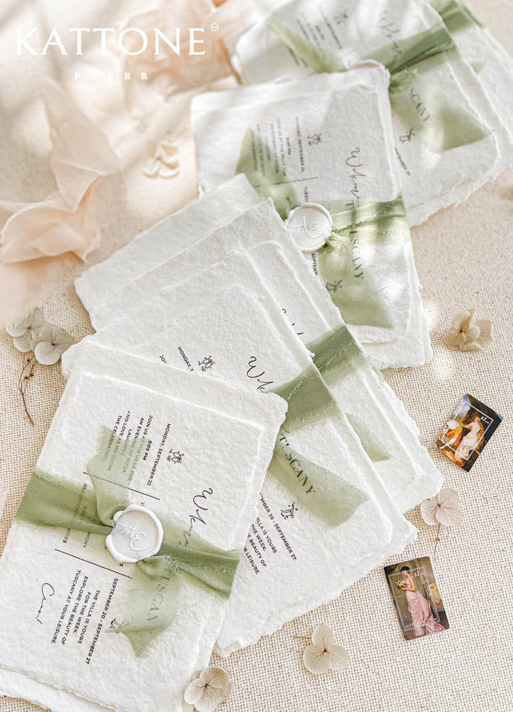 Alita Handmade Paper Wedding Invitation Sets