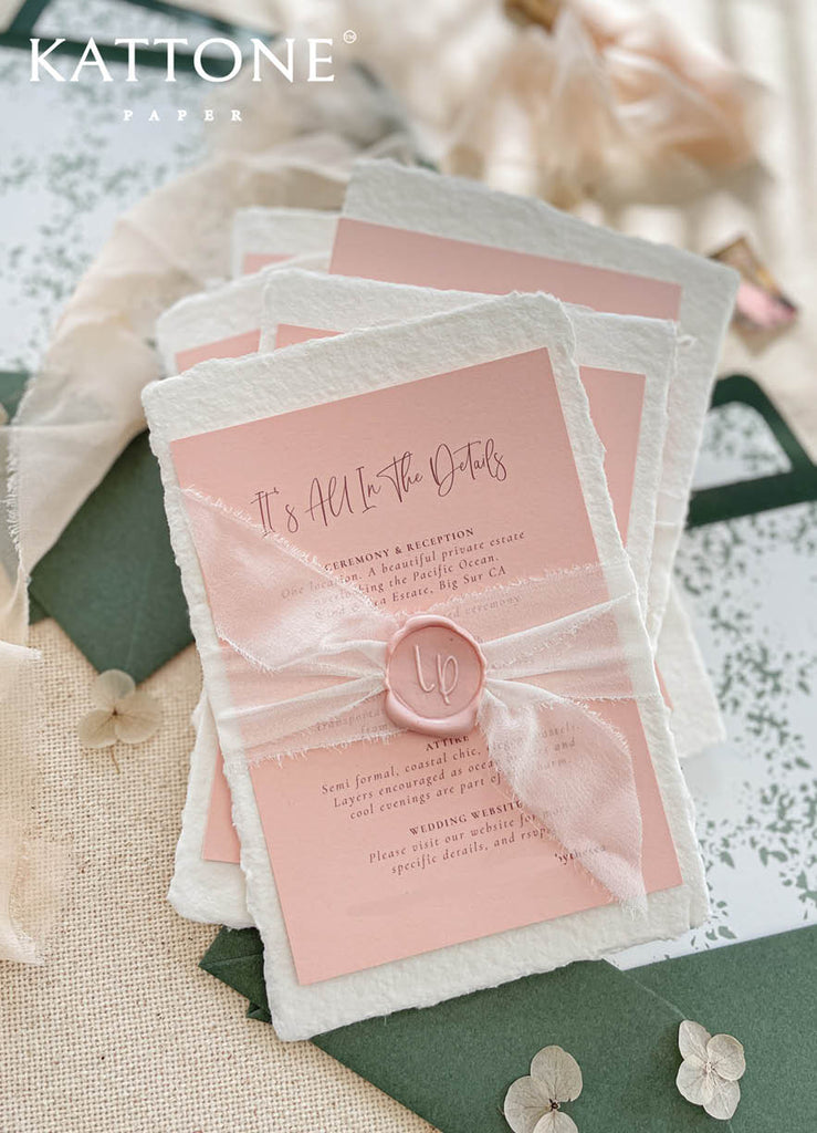 Amryn Handmade Paper Wedding Invitation Sets