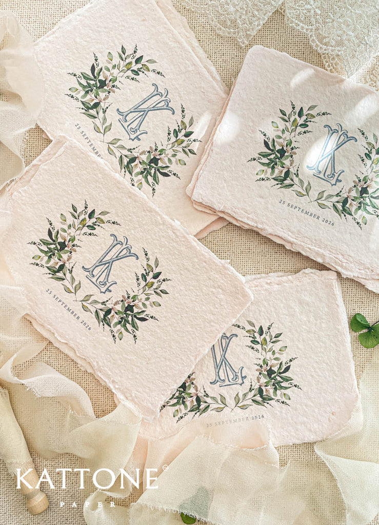 Bailee Handmade Paper Wedding Invitation Sets