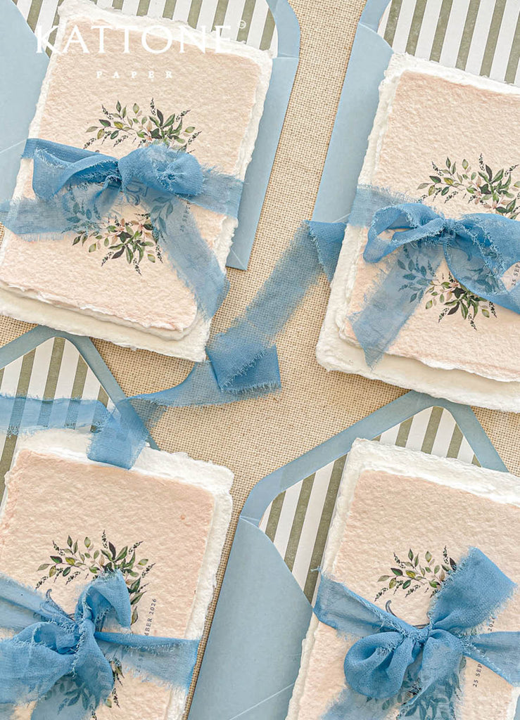 Bailee Handmade Paper Wedding Invitation Sets