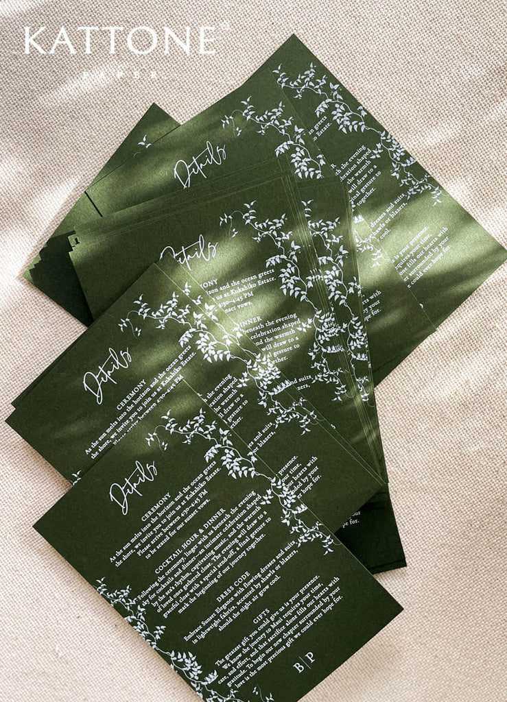 Brandi Handmade Paper Wedding Invitation Suite