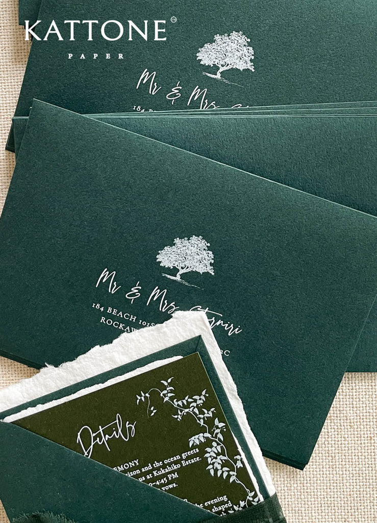 Brandi Handmade Paper Wedding Invitation Suite