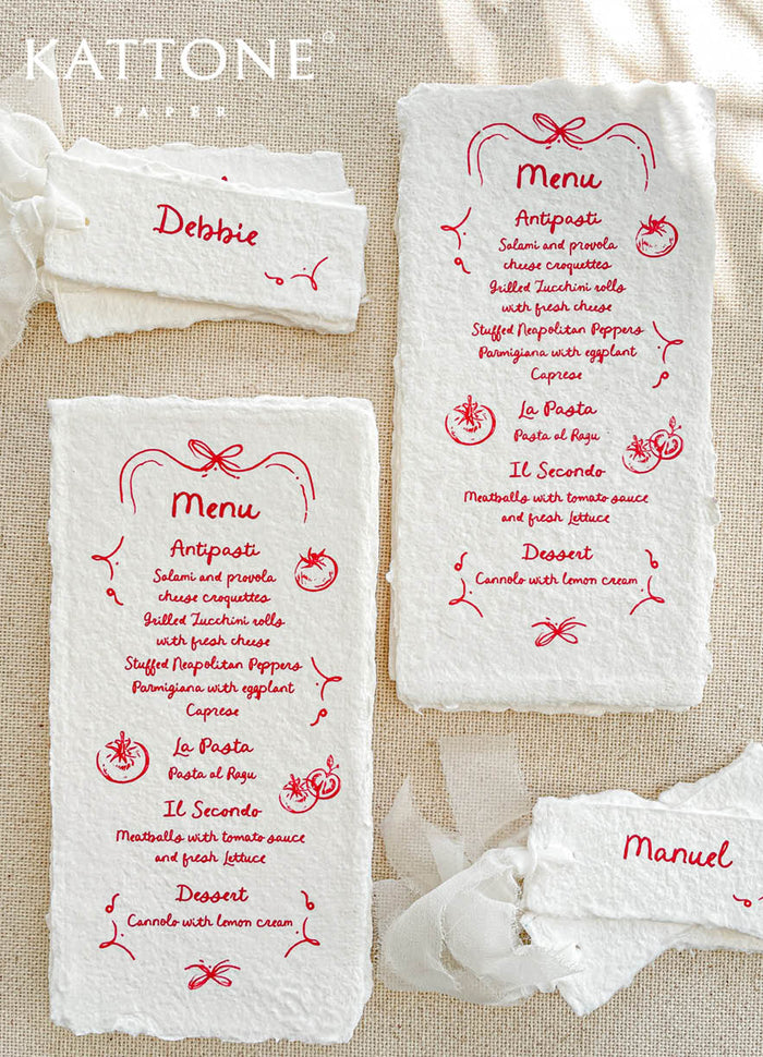 Brynn Whimsical Wedding Stationery, Wedding Menus