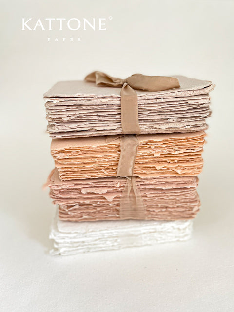 Peach Fuzz Handmade paper
