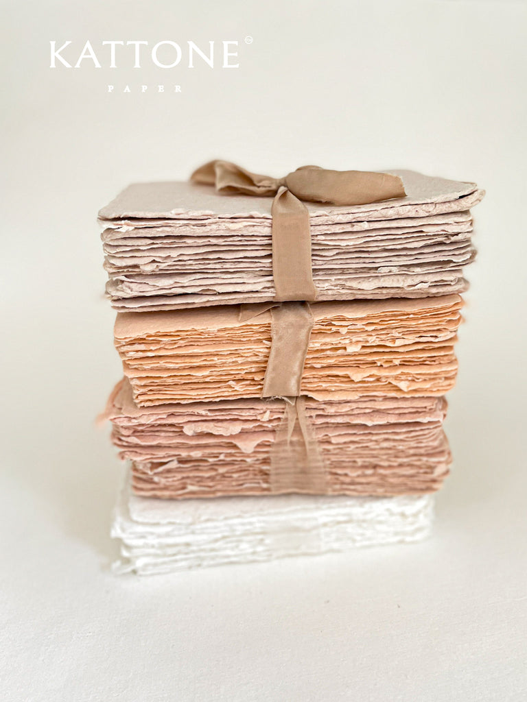 Peach Fuzz Handmade paper