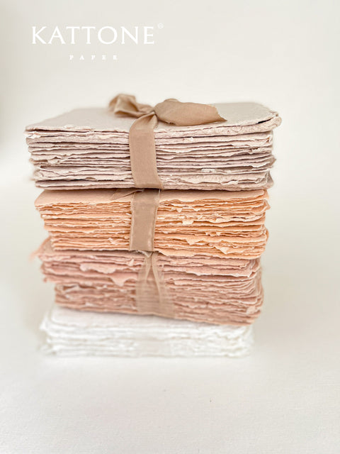 Peach Fuzz Handmade paper