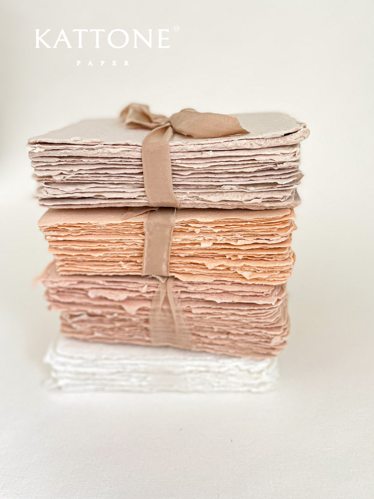 Peach Fuzz Handmade paper