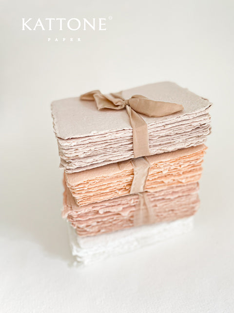 Peach Fuzz Handmade paper