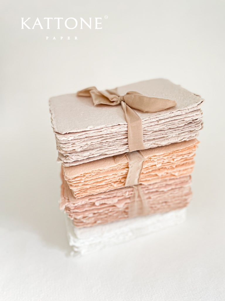 Peach Fuzz Handmade paper