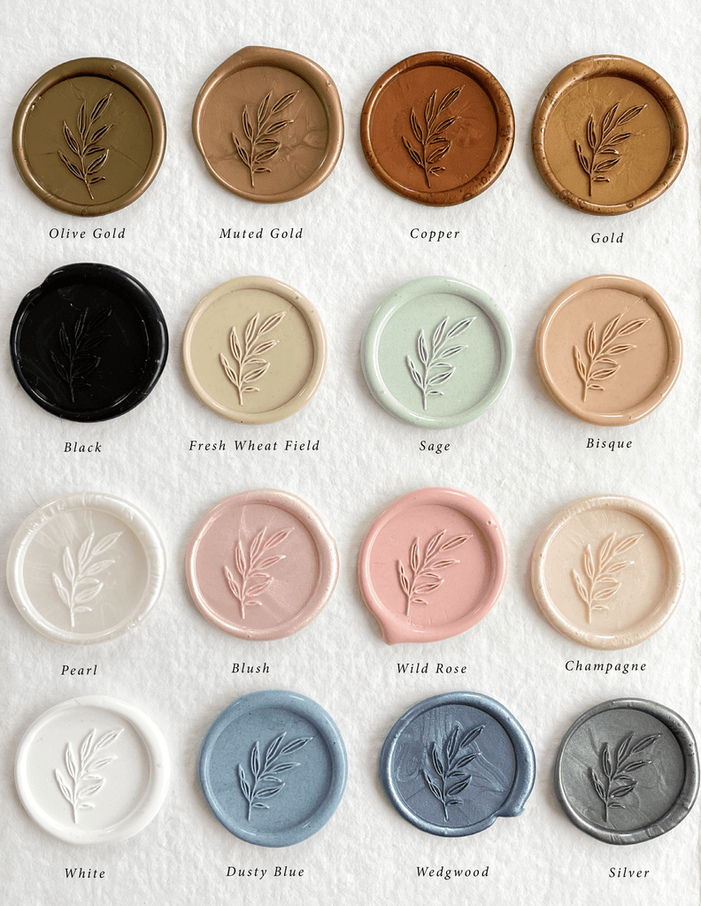 White Oval Custom Wax Seals