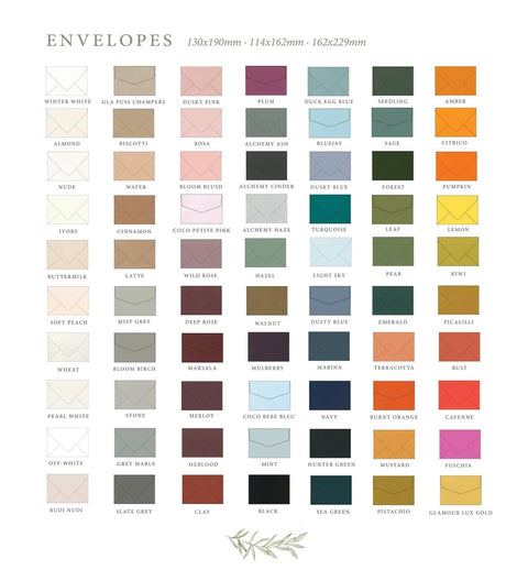 Lulee Handmade Paper Wedding Invitation Suite
