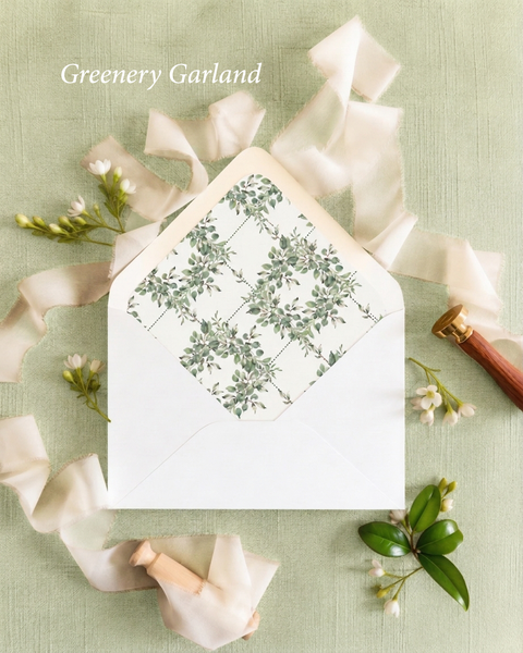 Envelope Liners Watercolor Patterns