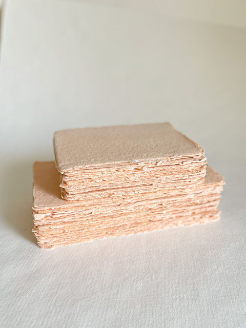 Peach Fuzz Handmade paper