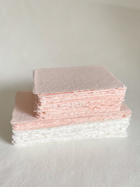 Shrimp Pink Handmade paper