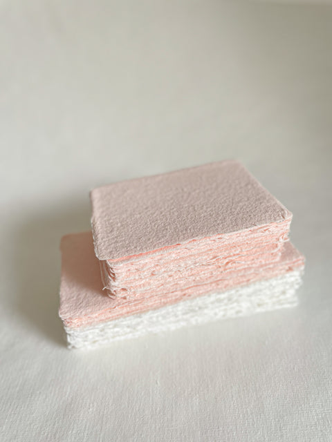 Shrimp Pink Handmade paper