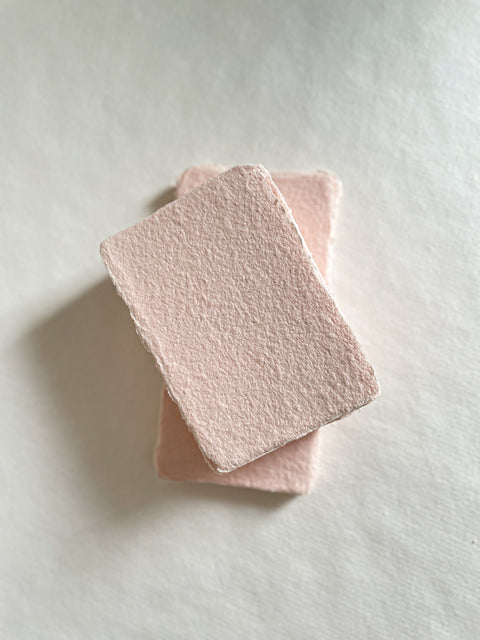 Shrimp Pink Handmade paper