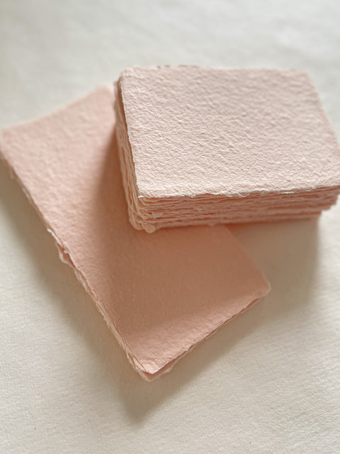 Shrimp Pink Handmade paper