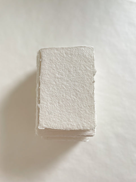 Pearl White  Handmade paper