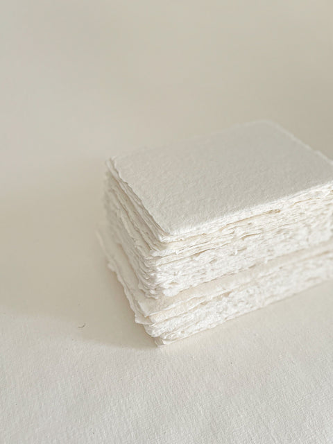 Pearl White  Handmade paper