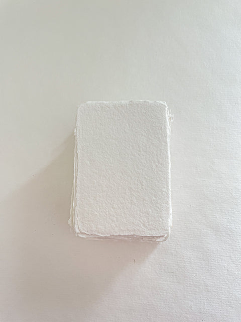 Pearl White  Handmade paper