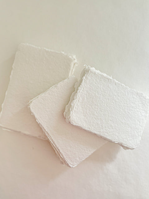 Pearl White  Handmade paper